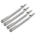 thumbnail image 1 of Silver Stainless Steel Alligator Clamps for Home Use Adjustable Telescopic Clips Set of 4, 1 of 7