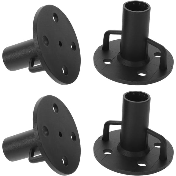 4Pcs Tent Pole Base Mount Heavy Duty Nylon Flange Support Anchor, for Outdoor Backyard Camping Hiking
