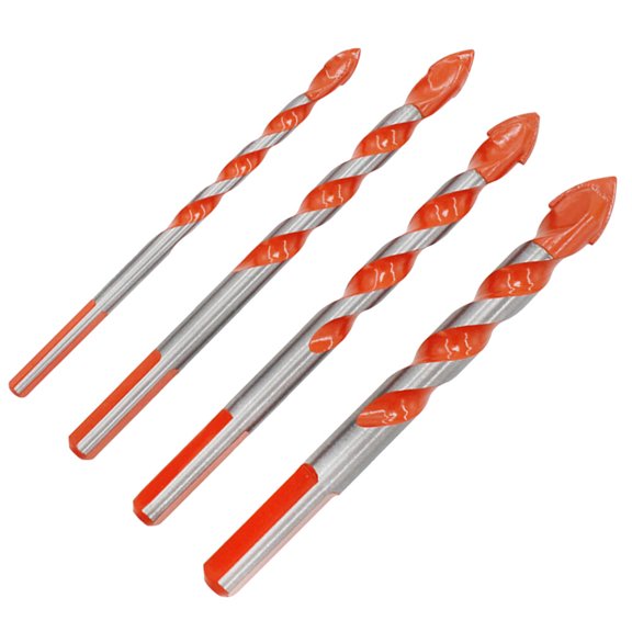 4Pcs Tile Hole Opener Drill Bit with Strong Wear Resistant Carbide Tip for Multi Material