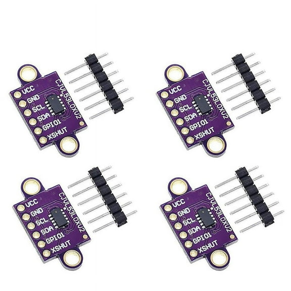 4Pcs Time-Of-Flight ToF Ranging Sensor Breakout 940Nm -VL53L0XV2 Distance Module IIC