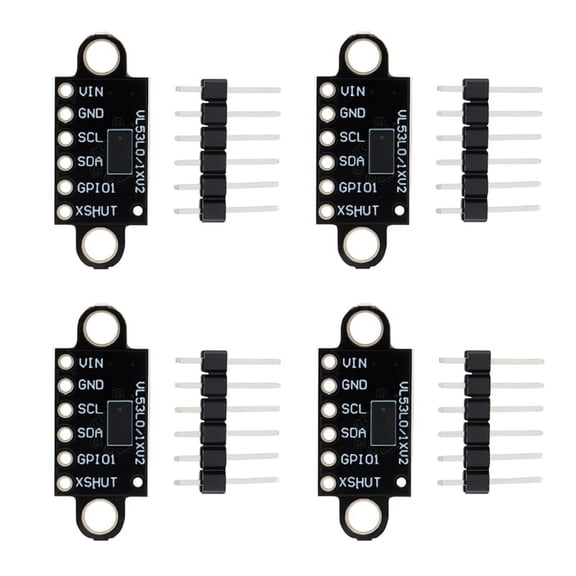 4Pcs Time-of-Flight (ToF) 940nm Laser Ranging Sensor Breakout -VL53L0XV2 Distance Meas y6242