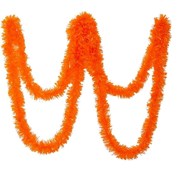 4Pcs Tinsel Garland Decoration for Holiday Tree Wall Home Office Event, Christmas, Birthday, Weddings, Party Decorations, Fluffy Twist for All-Season Indoor Outdoor Events, Total length 26.2ft