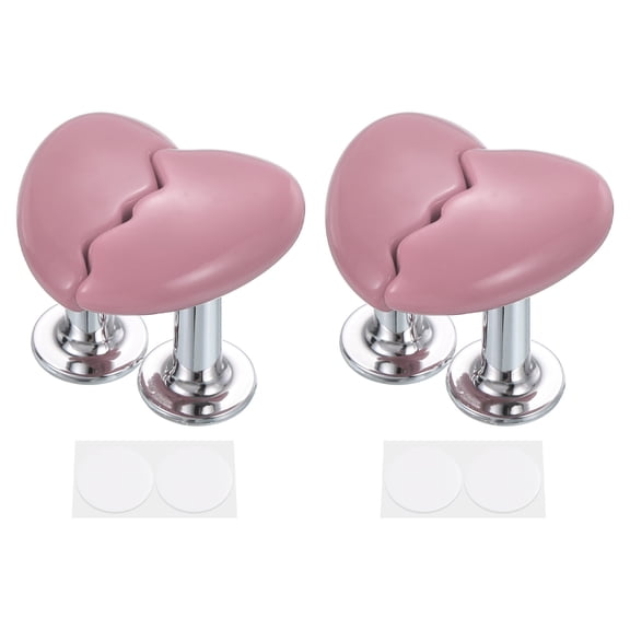 4Pcs Toilet Tank Button Toilet Button Flushing Toilet Button Toilet Replacement Part Pink