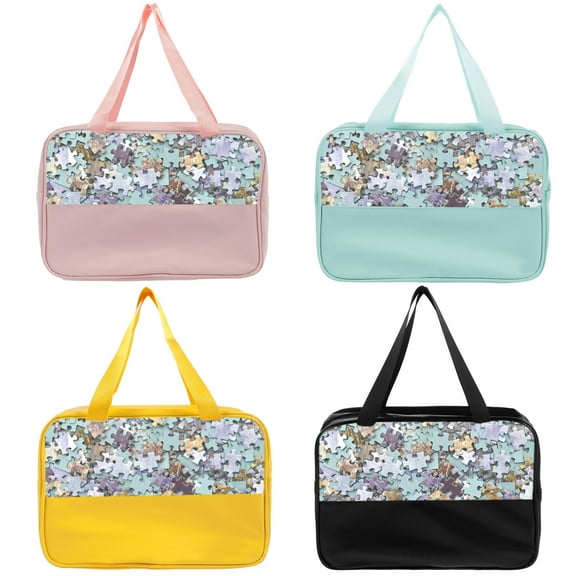 4Pcs Toy Organizer Bags Robust Storage Bag Transparent Zipped Storage Bag with Double Carry Handles Easy to Use Carrying and Moving Storage Bag Suitable for Block Toys