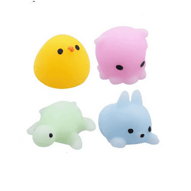 4Pcs Toys For Kids Party Fruit Animal Mini Stress Toys Easter Egg Fillers Goodie Bag Stuffers Classroom Prizes Kids Valentines Xmas For Boys Girls Ran Games Sausage 6 Cm Rot