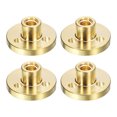 thumbnail image 1 of 4Pcs Tr5x1 T5 Screw Brass Nut (Acme Thread, Pitch 1mm, 4mm, 4 Starts) Diameter 5mm Brass Nut for T5 Screw of 3D Printer Z Axis, 1 of 6
