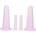 thumbnail image 1 of 4Pcs Transparent Massage Cupping Set Silicone Mini Facial Cups Face Massager Helper Skin Care Neck Back Eyes Massaging Cup Safe to Use, Don't Worry About Burns Health Care Products, 1 of 10