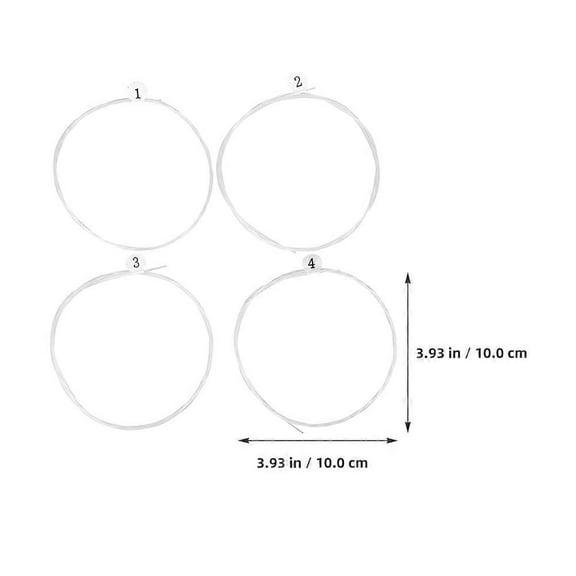 4Pcs Transparent Ukulele String Replacement Ukulele Nylon String Lasting Ukulele Music Wire
