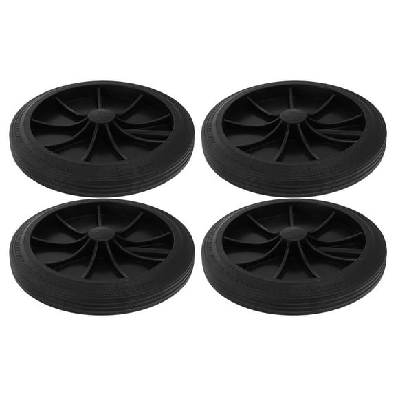 4Pcs Trash Can Wheel Replacement Trash Bin Wheel Replacement Garbage Can Dolly Trash Bin Replacement Wheel Rubber Wheel Part Trash Can Wheel