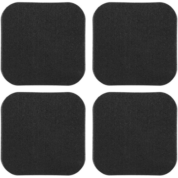 4Pcs Treadmill Mats, Coolrunner High Density Equipment Pads Noise Reduction for Floor Protection, Washing Machine Pads, Anti Vibration Rubber mats for Stationery Bike, Rowing Machine, Home Gym Station