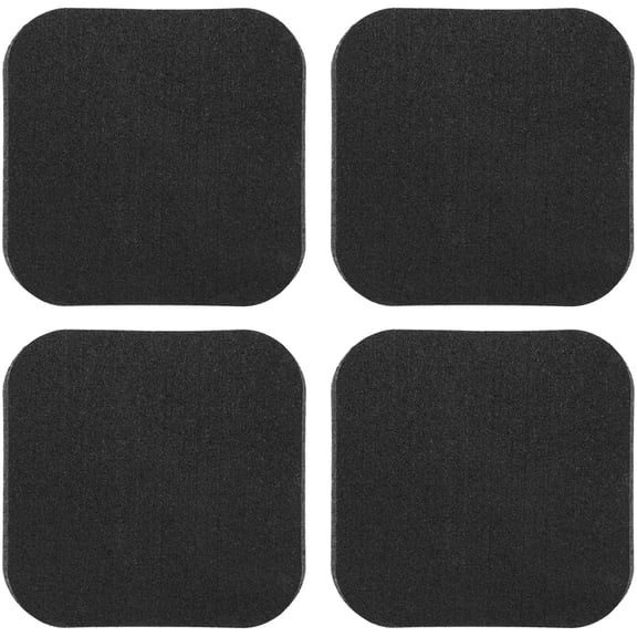4Pcs Treadmill Mats, High Density Equipment Pads Noise Reduction for Floor Protection, Washing Machine Pads, Anti Vibration Rubber mats for Stationery Bike, Rowing Machine, Home Gym Station