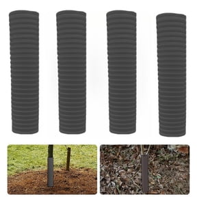 4Pcs Tree Trunk Protector, 1.57x15.7in Plastic Spiral Tree Guard Tree Trunk Protector Wrap Tree Bark Protector Tube Tree Wraps to Protect Bark Tree Saplings from Deer Cats Rodents Rabbit Mowers,White