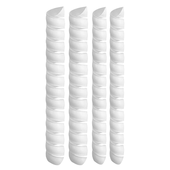 4Pcs Tree Trunk Protector,Rat Guards For Fruit Trees,1 Pcs Tree Wraps To Protect Bark- Plastic Spiral Tree Guard- Tree Bark Protector Tube Wraps To Protect Saplings Plants From Deer Rodents Mowers