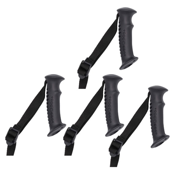 4Pcs Trekking Rod Handle Adapters Climbing Stick Head Walking Cane Grip