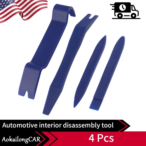 4Pcs Trim Tool Removal Set Dashboard Door Panel Plastic Car Audio Dash Pry Kit