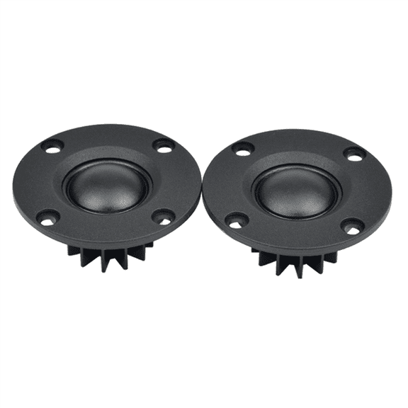 4Pcs Tweeter 1.5Inch 6Ohm 30W Dome Silk Film Tweeter Hifi Treble Speaker Audio Loudspeaker with Heatsink