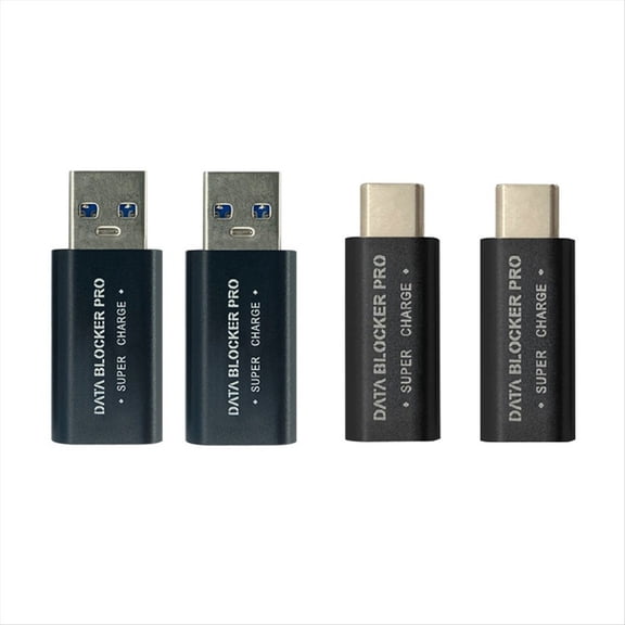 4Pcs USB Data Blocker and USB-C Protect Against Juice Jacking Support Safe Quick Charg pwm25