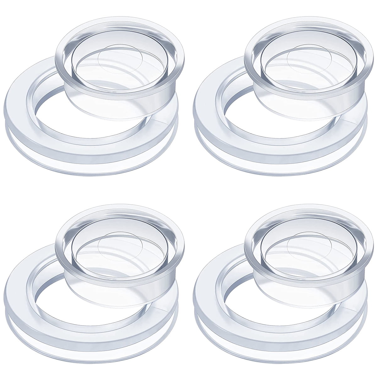 4Pcs Umbrella Hole Ring Patio Table Umbrella Hole Ring and Cap Set with