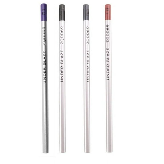 4Pcs Underglaze Pencils, Underglaze Pencils for Pottery,Underglaze Pencil Precision Underglaze Pencil for Pottery B