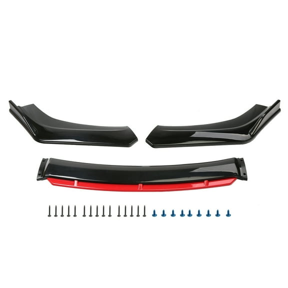 4Pcs Universal Car Front Bumper Lip Body Kit Splitter Spoiler Diffuser Protector