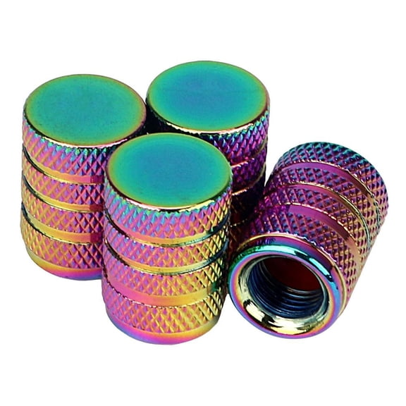 4Pcs Universal Colorful Valve Stem Wheel Caps Dust Cover For Cars Trucks Bike