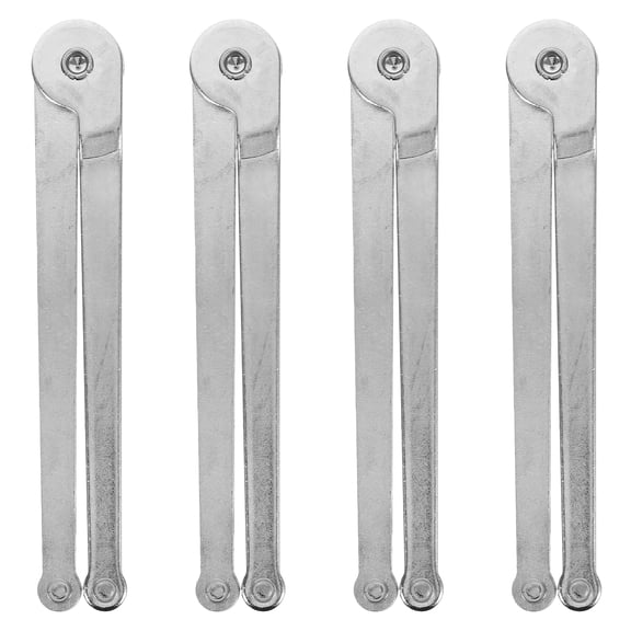 4Pcs Universal Plated Silver Angle Stop Wrench Kit for Sturdy Grinder Mount and Quick Release