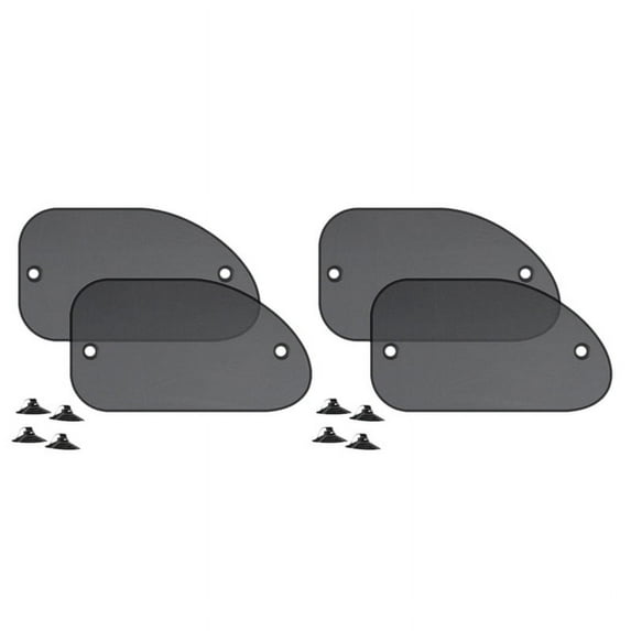 4Pcs Universal Size 25.59X14.96 Inch Car Sun Shade for Side Window with Suction Cups for Baby Kids and Pets