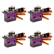 4 قطع محدث MG90S Servo Motor ، LINKPAL MG90S Metal Geared RC Micro Servo Motor متوافق مع RC Model Helicopter Airplane Remote Control