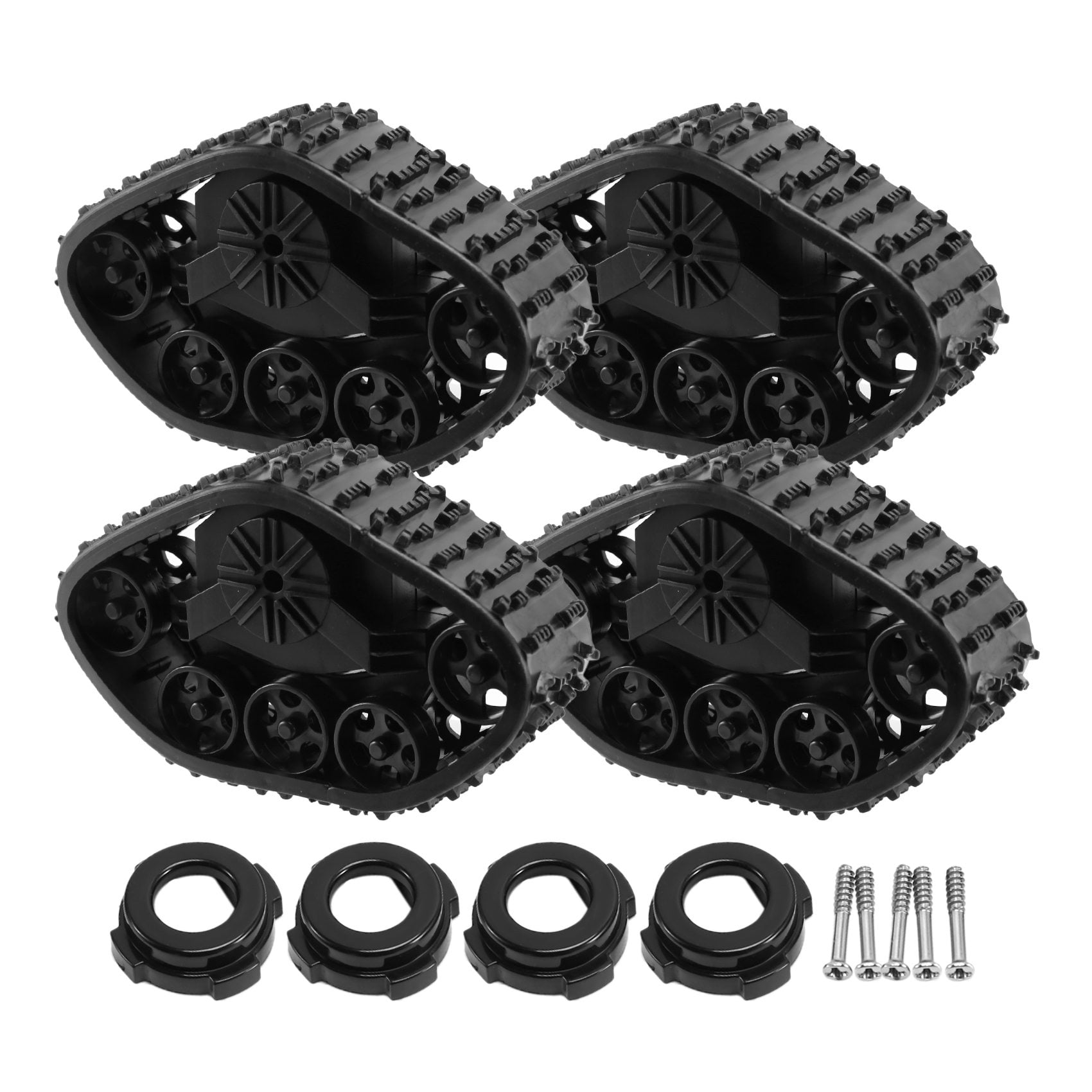 4Pcs Upgrade Track Wheels Spare Parts for 1/16 B14 B24 C14 C24 Truck RC