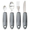 thumbnail image 1 of 4Pcs Utensils Adaptive Silverwarespoon Weighted Eating Fork Cutlery Disabled Adapted Feeding Travelspoons Tremors Parkinsons, 1 of 3