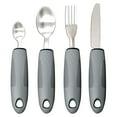 thumbnail image 1 of 4Pcs Utensils Adaptive Silverwarespoon Weighted Eating Fork Cutlery Disabled Adapted Feeding Travelspoons Tremors Parkinsons, 1 of 3