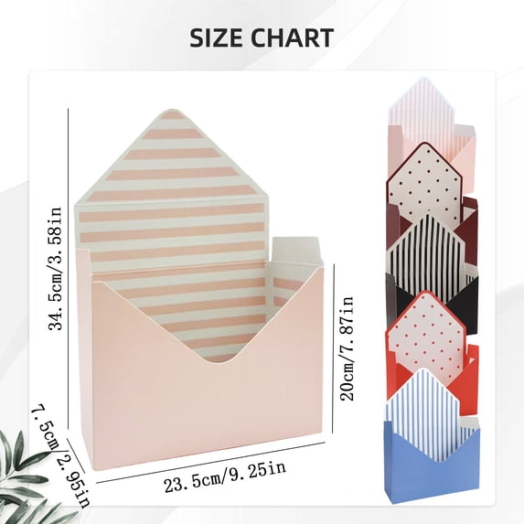 4Pcs Valentine Envelope Boxes - Black Envelope Box Flower Bouquet Package Gift Folding Paper Boxes Valentine Envelope Gift Box for Valentine's Day, Wedding and Birthday Party Gifts(E)