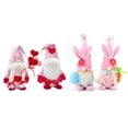 thumbnail image 1 of 4Pcs Valentines' Easter Day Gnomes Swedish Tomte Dolls Home Office Plush Elf Decorations Gifts for Birthday, Easter, Valentine's Day, 1 of 5