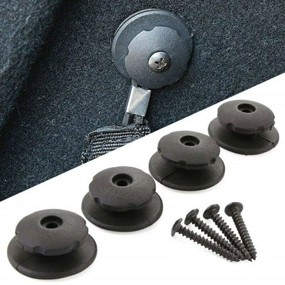 4Pcs Vehicle Car Trunk Hook Cargo Net Mount Set Storage Organizer Car Accessories