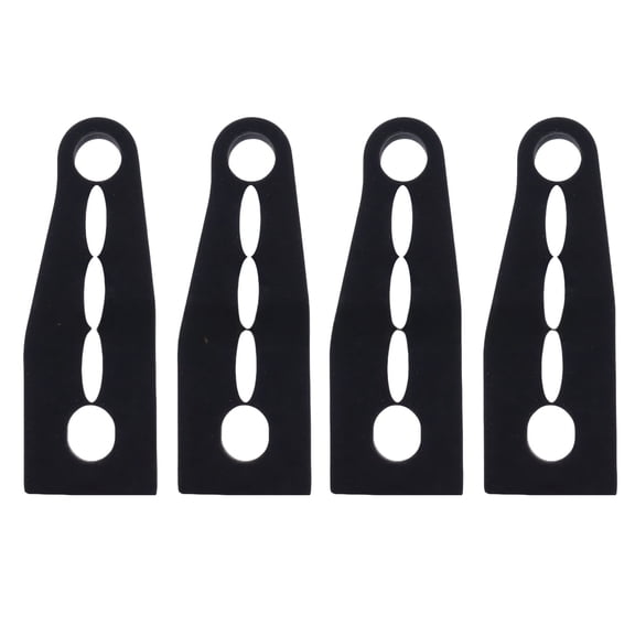 4Pcs Vehicle Door Cushion Black Rubber Buffer Prevents Metal Wear And Vibrations