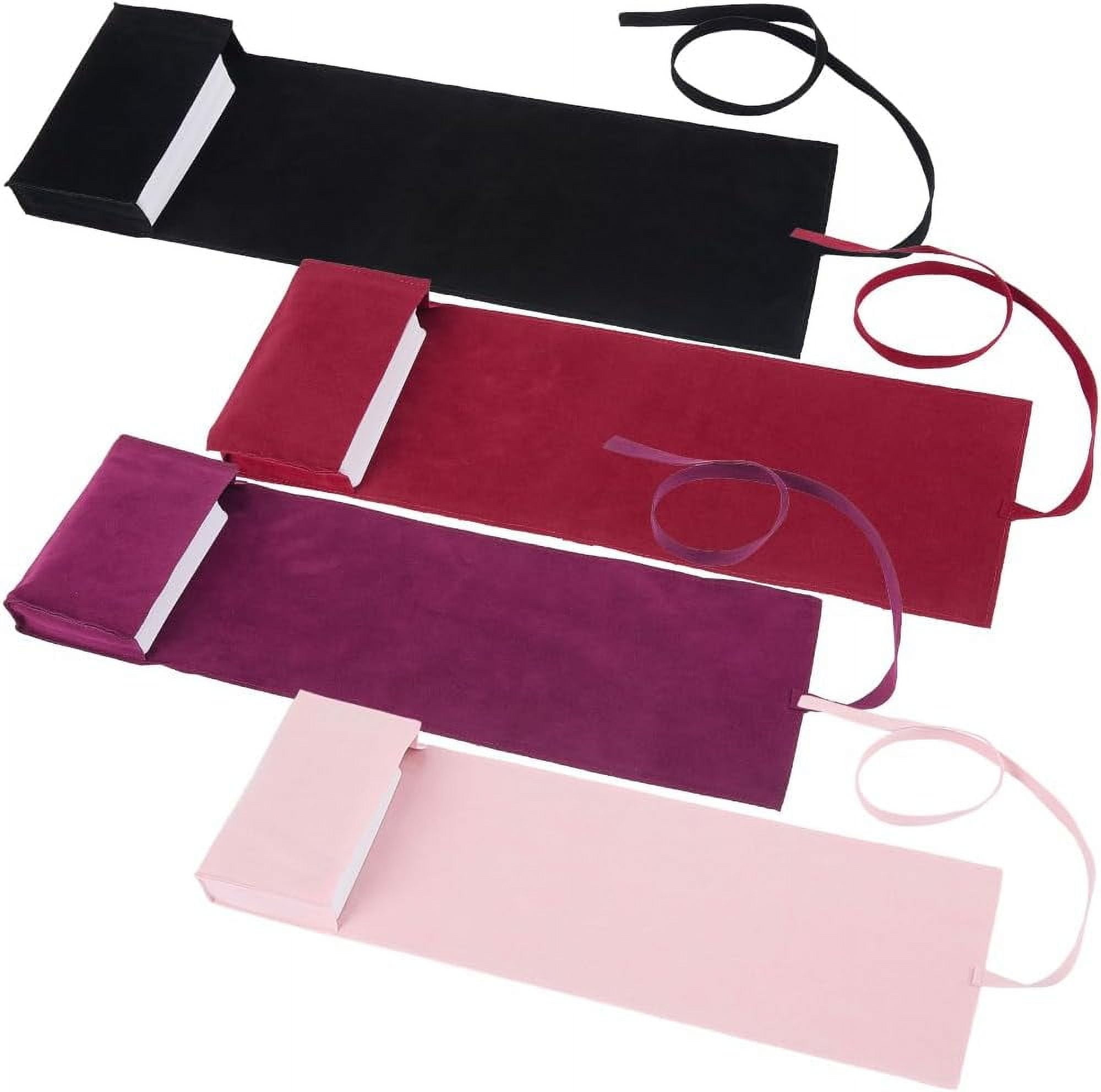 4Pcs Velvet Tarot Bags With Tibetan Alloy Pendants - Tarot Card Storage Pouches & Jewelry Bags