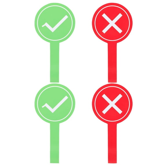 TABLZONE Foam Handheld Answer Paddles Assorted Colors for Classroom Games and Activities, Set of 4 Educational Tools