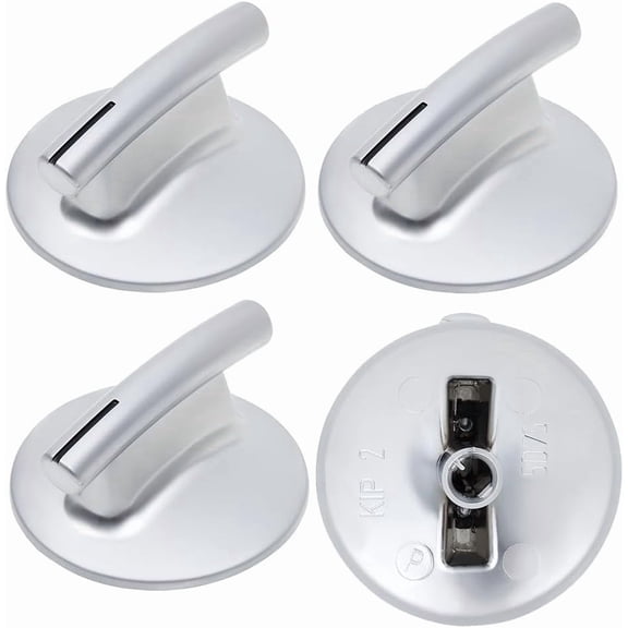 4Pcs WP74010839 Cooktop Burner Knob Replacement Part fit for Jenn-Air Stove/Range - Replaces 74010839, 7737P372-60, Not Universal