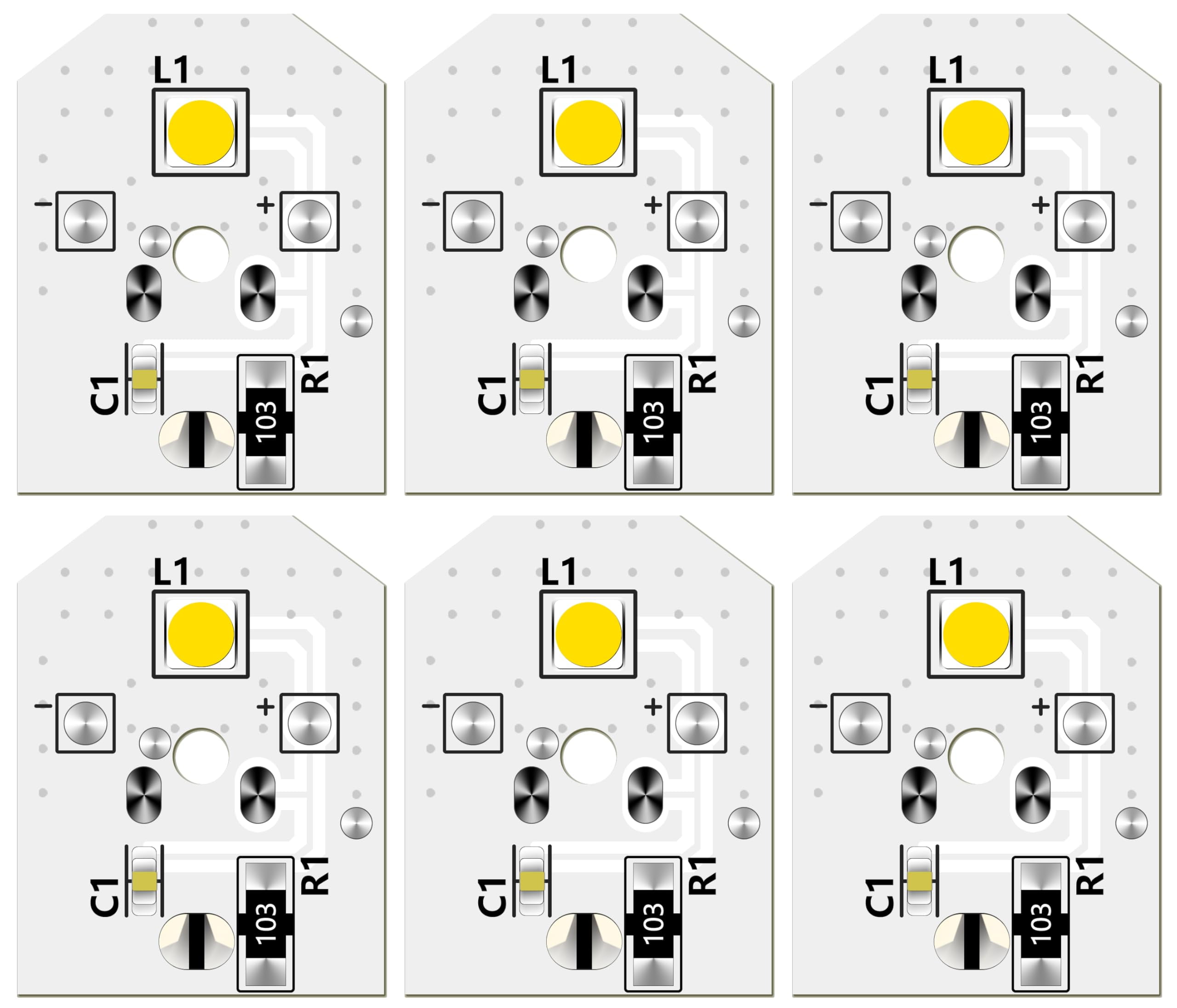 4Pcs WR55X11132 Refrigerator LED Light Compatible with GE Refrigerator Model WR55X25754 WR55X26486 WR55X30602 EAP12172918 4590213 AP6261806 PS12172918, Not-Include Plastic Cover