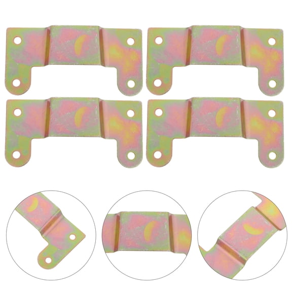 4Pcs Wall Fan Mounting Bracket Kit with Metal Plates and Screws for Quick Fan Installation