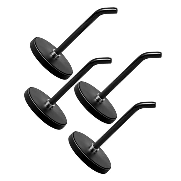 4Pcs Wall Hooks With Rubber Coating For Organizing Clothes Umbrellas Tools In Homes Offices Laundry Room