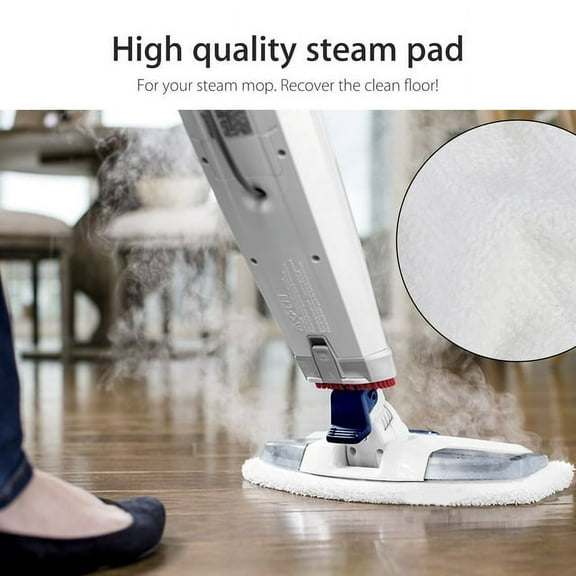 4Pcs Washable Replacement Pad, Microfiber Mop Pad Fit for Bissell Powerfresh 1440 1544 1806 1940 2075 Series Steam Mop, White