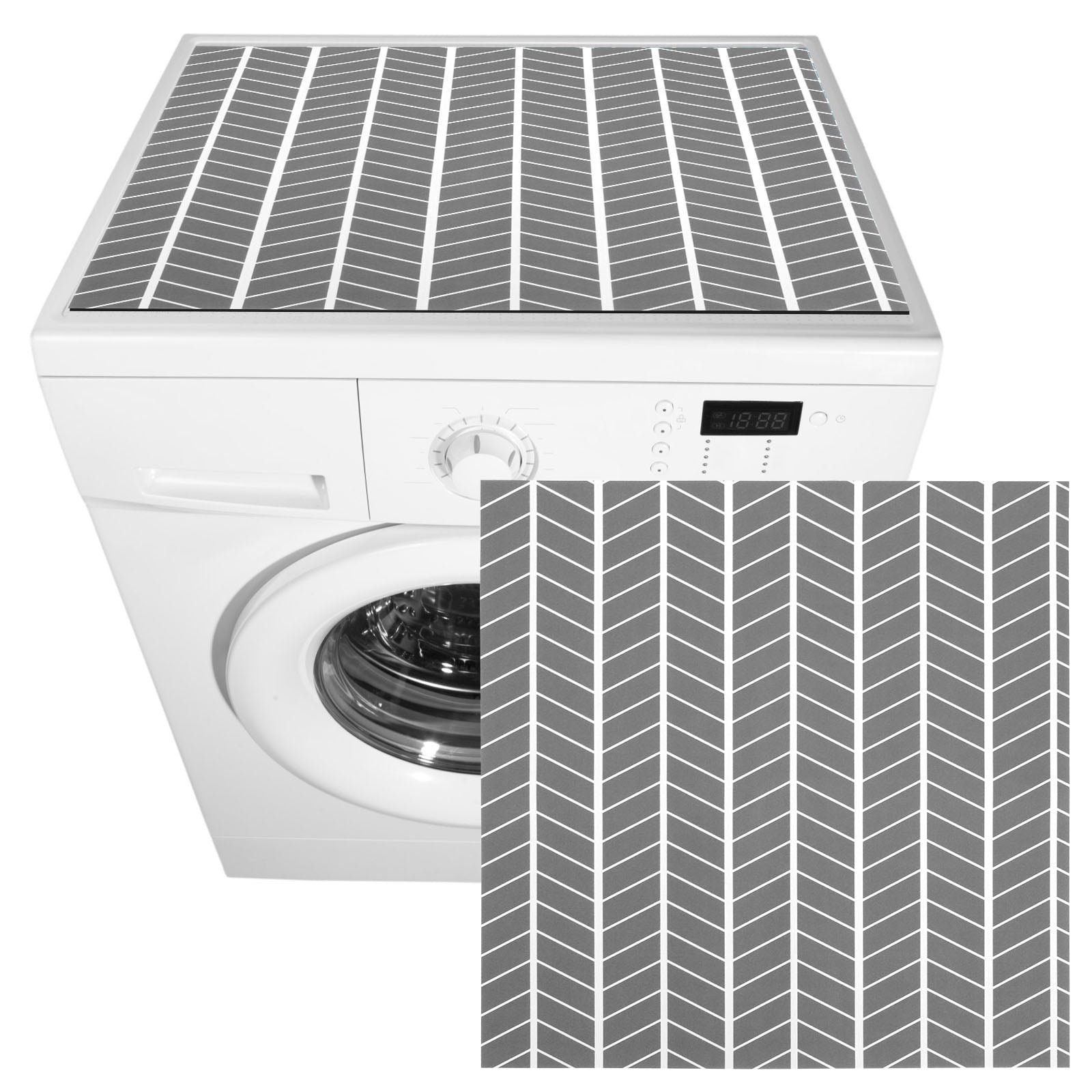 4Pcs Washer and Dryer Covers for The Top Dust-Proof Washing Machine Top Covers with Non-slip Bottom Washer Top Covers Washer Dryer Top Protector Mat for Washing Machines