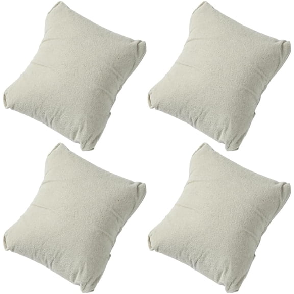 4Pcs Watch Pillow 2.76x3.27 Inch Lint Cloth Small Light Grey Jewelry Display Pillow Bracelet Bangle Cushions for Gift Box