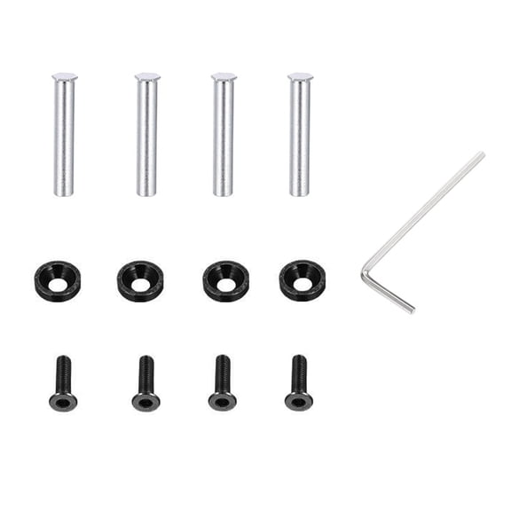 4Pcs Water Cooling Radiator Fitting Screws Fan Mounting Screw Metal Radiator Replacement