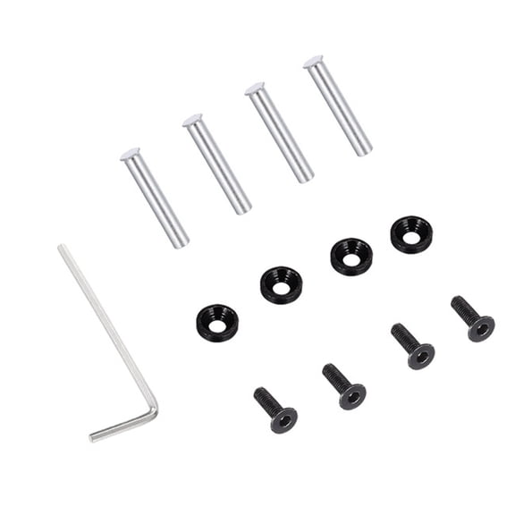 4Pcs Water Cooling Radiator Fitting Screws Fan Mounting Screw Metal Radiator Replacement