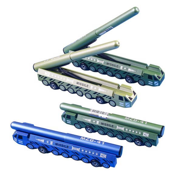 4Pcs Weaponry Shape Gel Pen for Student Adult Noting Journaling Funny Gel Pen Toy 0.5MM Tip Quick Drying