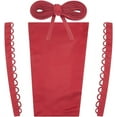 thumbnail image 1 of 4Pcs Wedding Dress Corset Kit Large Cloth Satin Lace Up Panel Extender Zipper Replacement Adjustable Ribbon Ties Back Corsets for Prom Formal Dress DIY Crafts Accessories FireBrick Red, 1 of 9