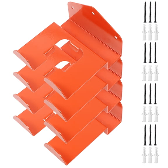 4Pcs Weed Trimmer Hanger Wall Mounted Grass Trimmer Rack Heavy Duty Garden Power Tool Hanger Steel Weed Whackers Holder Hedge Trimmer Hanger for Grass Trimmer Garden Tools