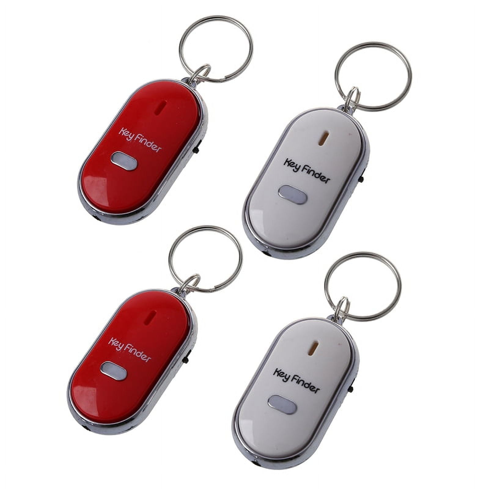 Mini Key Chain Beep 4Pcs Whistle Lost Key Finder Flashing Beeping Locator Remote Keychain ...